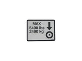 1704525 Decal, Max Tire Load | JLG